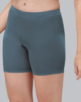 Solid Polyamide Spandex Mid Thigh Length Cycling Shorts- CS-4