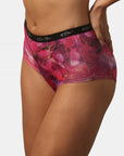 High Rise Full Coverage Printed Boyshorts- FP-1559