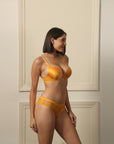 Padded Wired Medium Coverage Push Up Bra with Mid Rise Full Coverage Lace Seamless Panty Set FB-562/ FP-1562