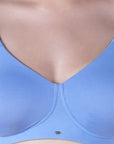 Non Padded Non Wired Strech Cotton Full Coverage Moulded Cups T-shirt Bra-CB-342