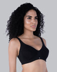 Non Padded Non Wired Strech Cotton Full Coverage Moulded Cups T-shirt Bra-CB-342