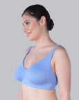 Non Padded Non Wired Strech Cotton Full Coverage Moulded Cups T-shirt Bra-CB-342