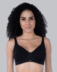 Non Padded Non Wired Strech Cotton Full Coverage Moulded Cups T-shirt Bra-CB-342