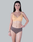 Non Padded Non Wired Strech Cotton Full Coverage Moulded Cups T-shirt Bra-CB-342