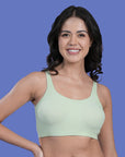 Removable Cups Non-Wired Full Coverage Low Impact Slip On Sports Bra