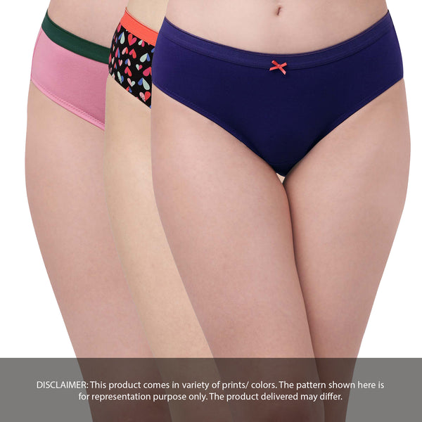 Buy Soie Multicolor Cotton Bikini Panty (Pack Of 3) for Women Online @ Tata  CLiQ