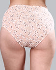 High Waist Full Coverage Printed Stretch Cotton Hipster Panty (Pack of 3) 3HWB-32