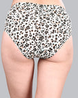 High Waist Full Coverage Printed Stretch Cotton Hipster Panty (Pack of 3) 3HWB-32