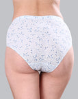 High Waist Full Coverage Printed Stretch Cotton Hipster Panty (Pack of 3) 3HWB-32