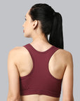 Medium Impact Racerback Sports Bra with Removable Cups- AT-1