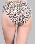 High Waist Full Coverage Printed Stretch Cotton Hipster Panty (Pack of 3) 3HWB-32