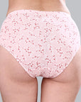 High Waist Full Coverage Printed Stretch Cotton Hipster Panty (Pack of 3) 3HWB-32