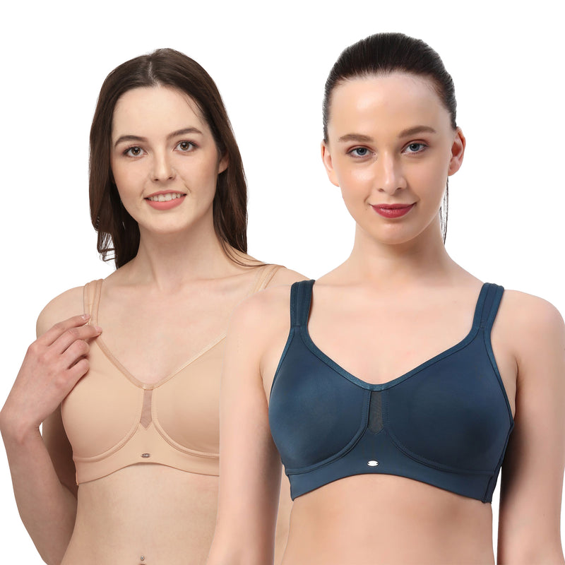Buy SOIE Full Coverage Padded Non-Wired Bra-Pink-34C Online at