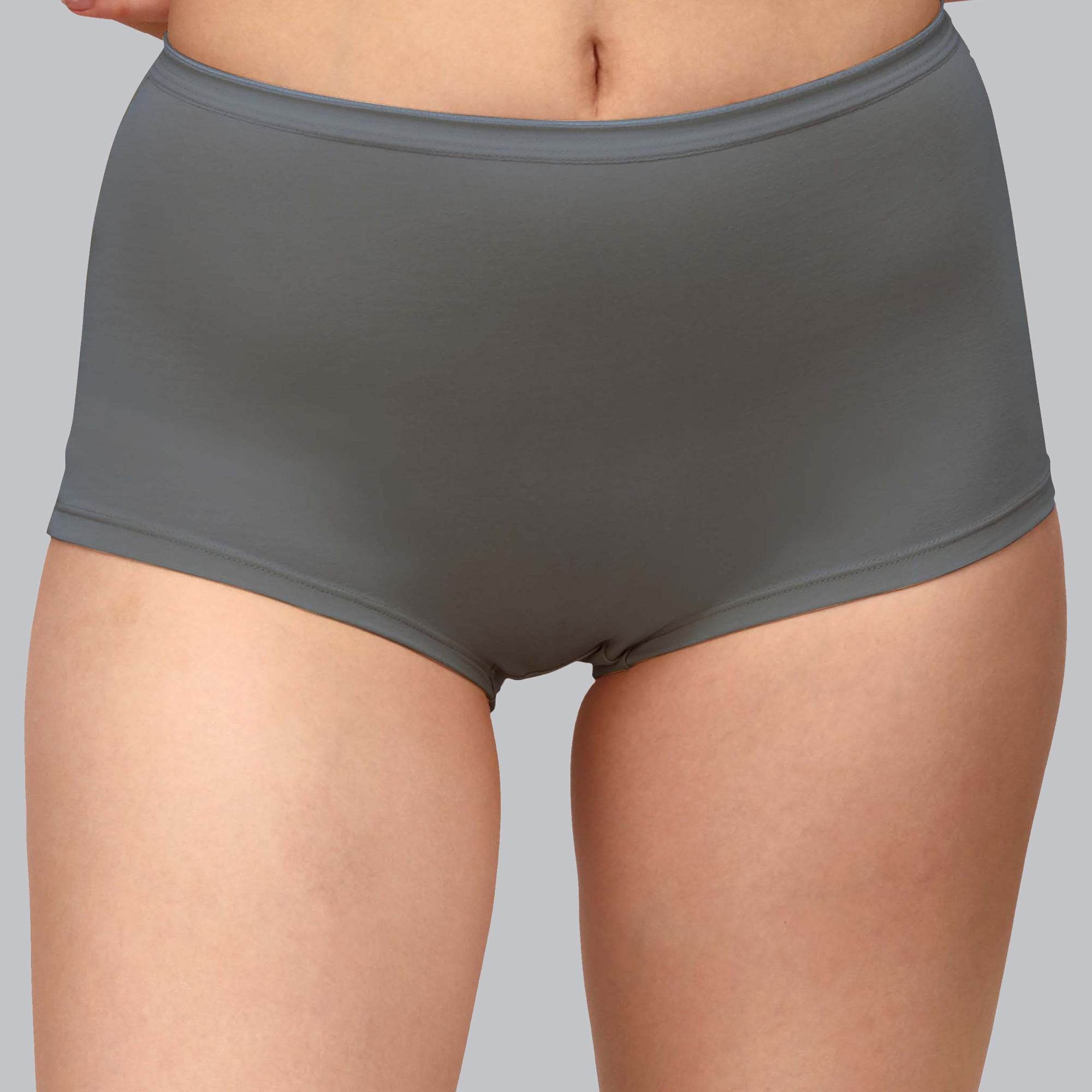 SOIE Woman - High Rise Full Coverage Cotton Spandex Boyshorts (Pack of 2) - Panty -for Women