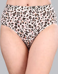 High Waist Full Coverage Printed Stretch Cotton Hipster Panty (Pack of 3) 3HWB-32