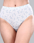 High Waist Full Coverage Printed Stretch Cotton Hipster Panty (Pack of 3) 3HWB-32