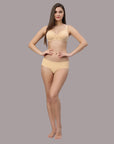 Non Padded Non Wired Medium Coverage Cotton Spandex Bra