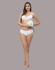 Non Padded Non Wired Medium Coverage Cotton Spandex Bra