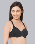 Padded Wired Full Coverage Seamless Cups Sweetheart Neckline Bra-CB-130