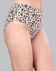 High Waist Full Coverage Printed Stretch Cotton Hipster Panty (Pack of 3) 3HWB-32