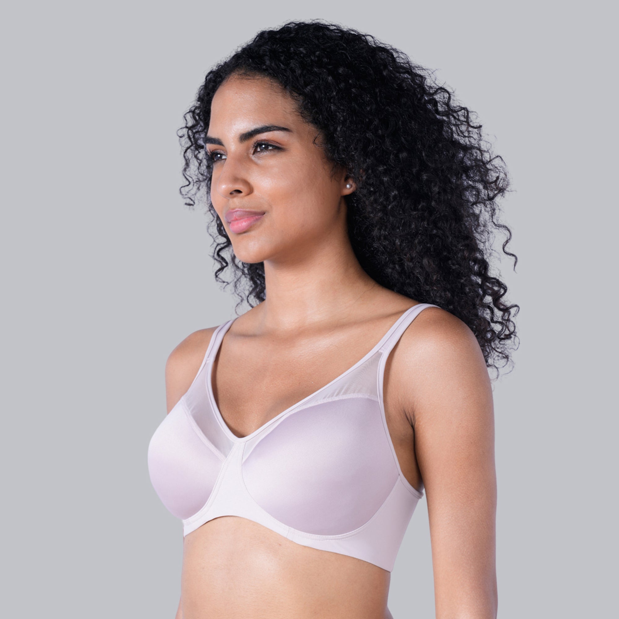 Ultra-Lightly Padded Non Wired Full Coverage Bra with Spacer Cups-CB-143