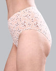 High Waist Full Coverage Printed Stretch Cotton Hipster Panty (Pack of 3) 3HWB-32