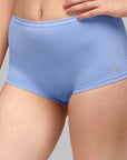 SOIE Woman - High Rise Full Coverage Solid Colour Cotton Stretch Boyshorts (Assorted Pack of 2) - Panty -for Women