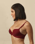 Padded Wired Push Up Look Spacer Cups Lace Bra-FB-563