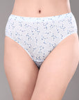 High Rise Full Coverage Printed Stretch Cotton Hipster Panty (Pack of 3) - 3FCB-30