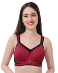 Full Coverage High Impact Padded Non Wired Sports Bra-CB-906