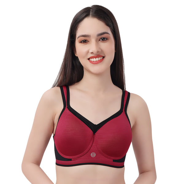 Full Coverage High Impact Padded Non-Wired Sports Bra-CB-906 – SOIE Woman