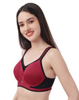 Full Coverage High Impact Padded Non Wired Sports Bra-CB-906