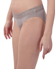 Mid Rise Full Coverage Super Soft Micro Modal Lace Detailed Brief (Pack of 2) 2BF-26