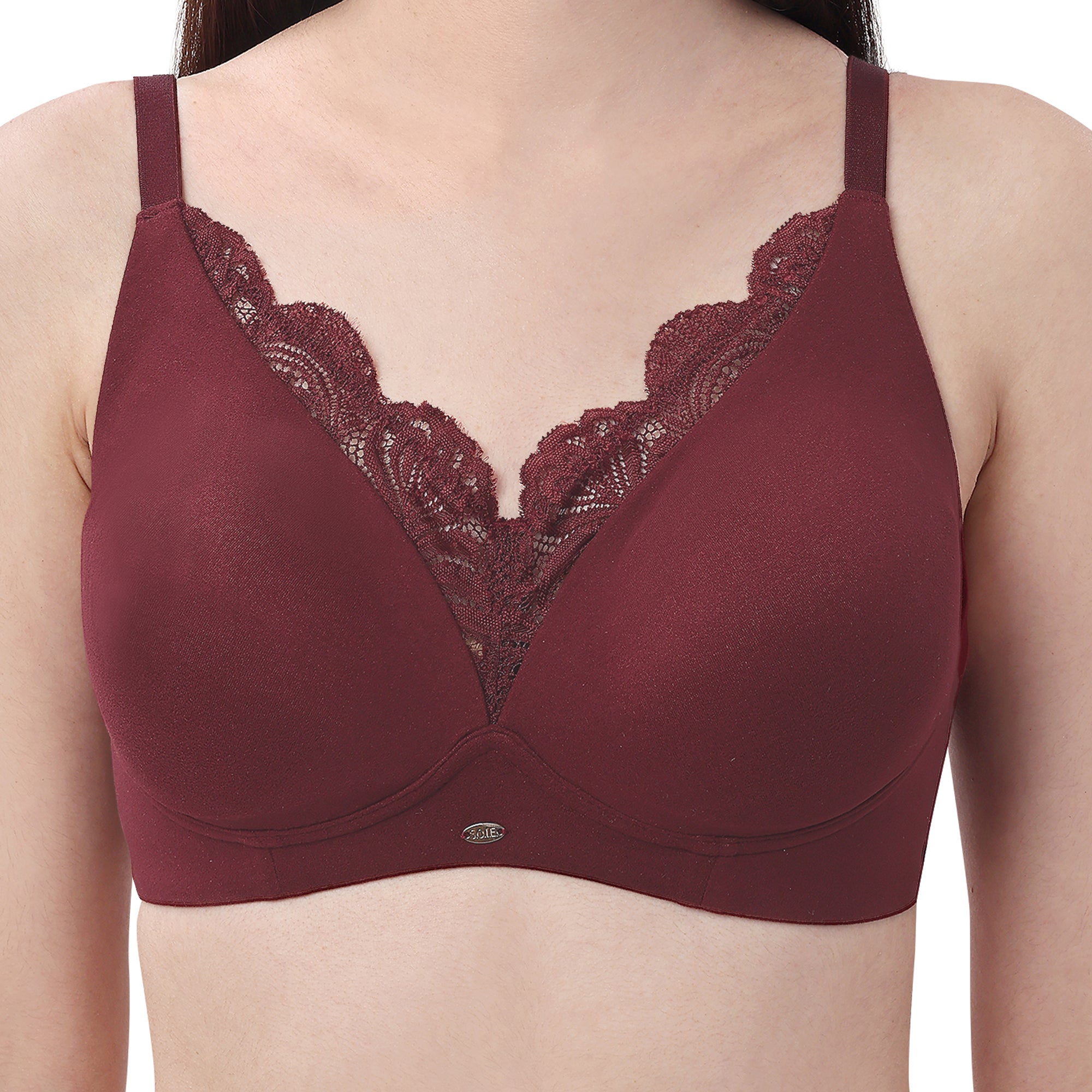 Medium Coverage Non Padded Non Wired Lace Bra FB-706