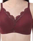 Medium Coverage Non Padded Non Wired Lace Bra FB-706