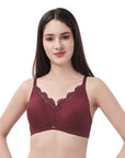 Medium Coverage Non Padded Non Wired Lace Bra FB-706