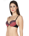 Medium Coverage Wired Push Up Lace printed Bra-FB-520