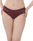 High Waist Full Coverage Lace Brief-FP-1706