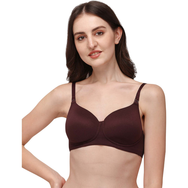 Full Coverage Padded Non Wired Nursing Bra-CB-128 – SOIE Woman