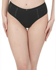 High Waist Full Coverage Mesh Panelled Brief-COMBO CP-1328