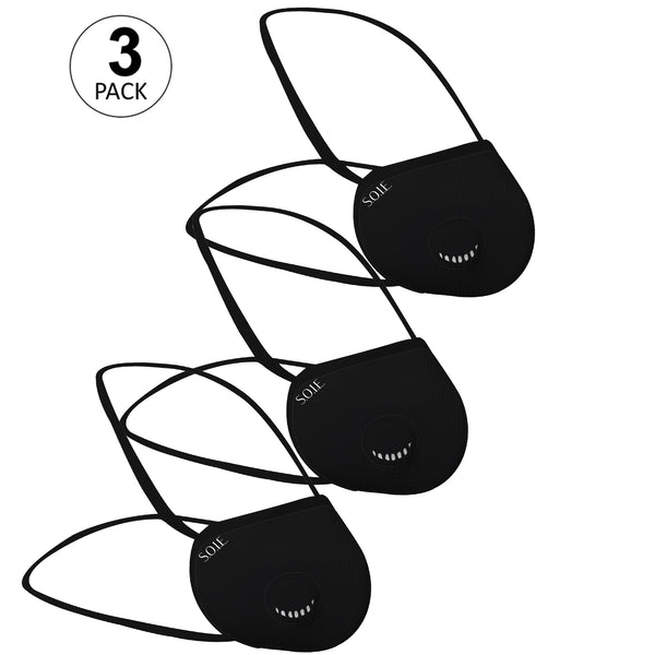 Two Way Respirator - 8 Layer Reusable SN 99 Protection Head Loops Freedom Mask - Pack of 3
