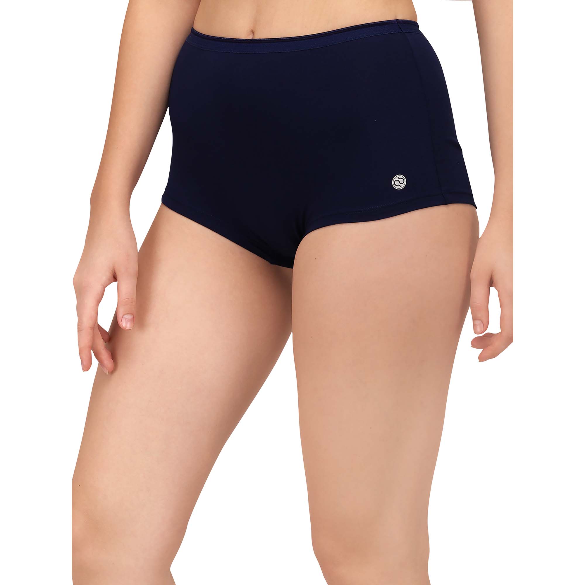 High Rise Full Coverage Cotton Spandex Boyshorts (Pack of 2) - 2BS-25