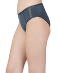 High Waist Full Coverage Mesh Panelled Brief-COMBO CP-1328