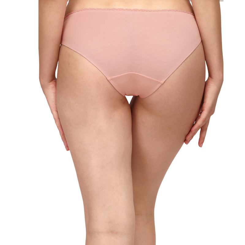 COTTON SPANDEX LOW RISE LACE BRIEF (PACK OF 2)