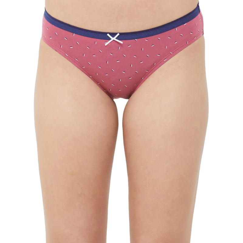 Mid Rise Medium Coverage Solid and Printed Cotton Stretch Brief