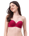 Medium Coverage Padded Wired Multiway Strapless Bra with Detachable Straps-FB-508A