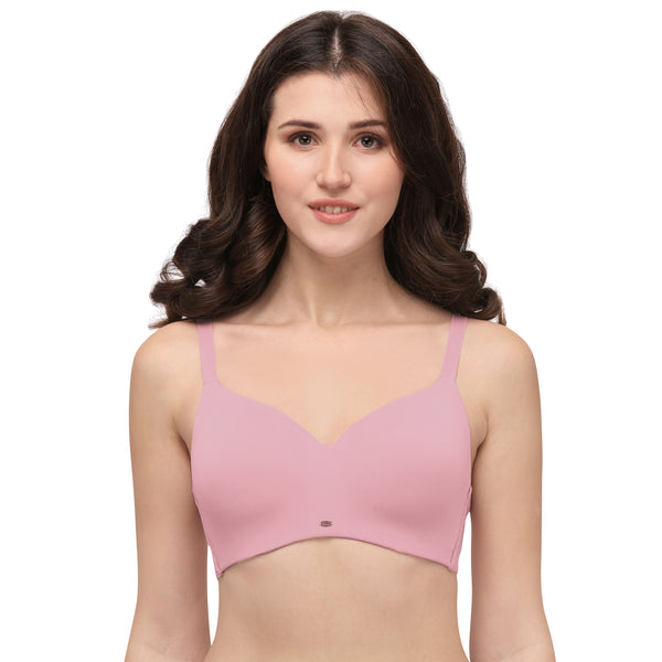 Buy SOIE Non-Padded Non-Wired Full Coverage Cotton Spandex Encircled  T-shirt Bra-Pink-38DD Online at Best Prices in India - JioMart.