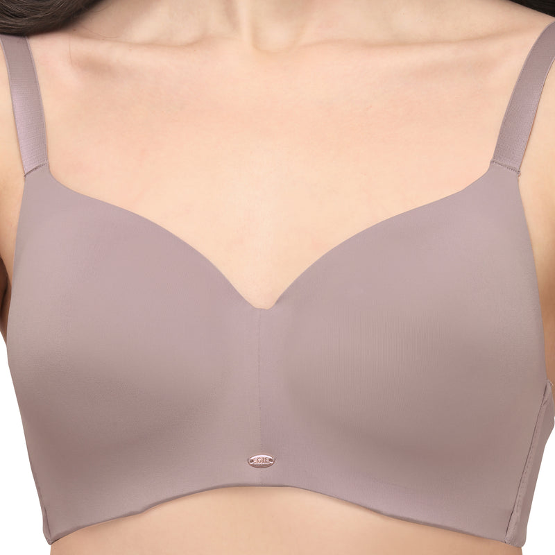 Full Coverage Padded Non-Wired Ultrasoft Seamless Bra CB-129 – SOIE Woman