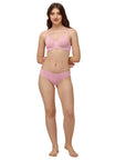 Full coverage Padded Non Wired Seamless Bra with Medium Coverage Brief SET 129-1130