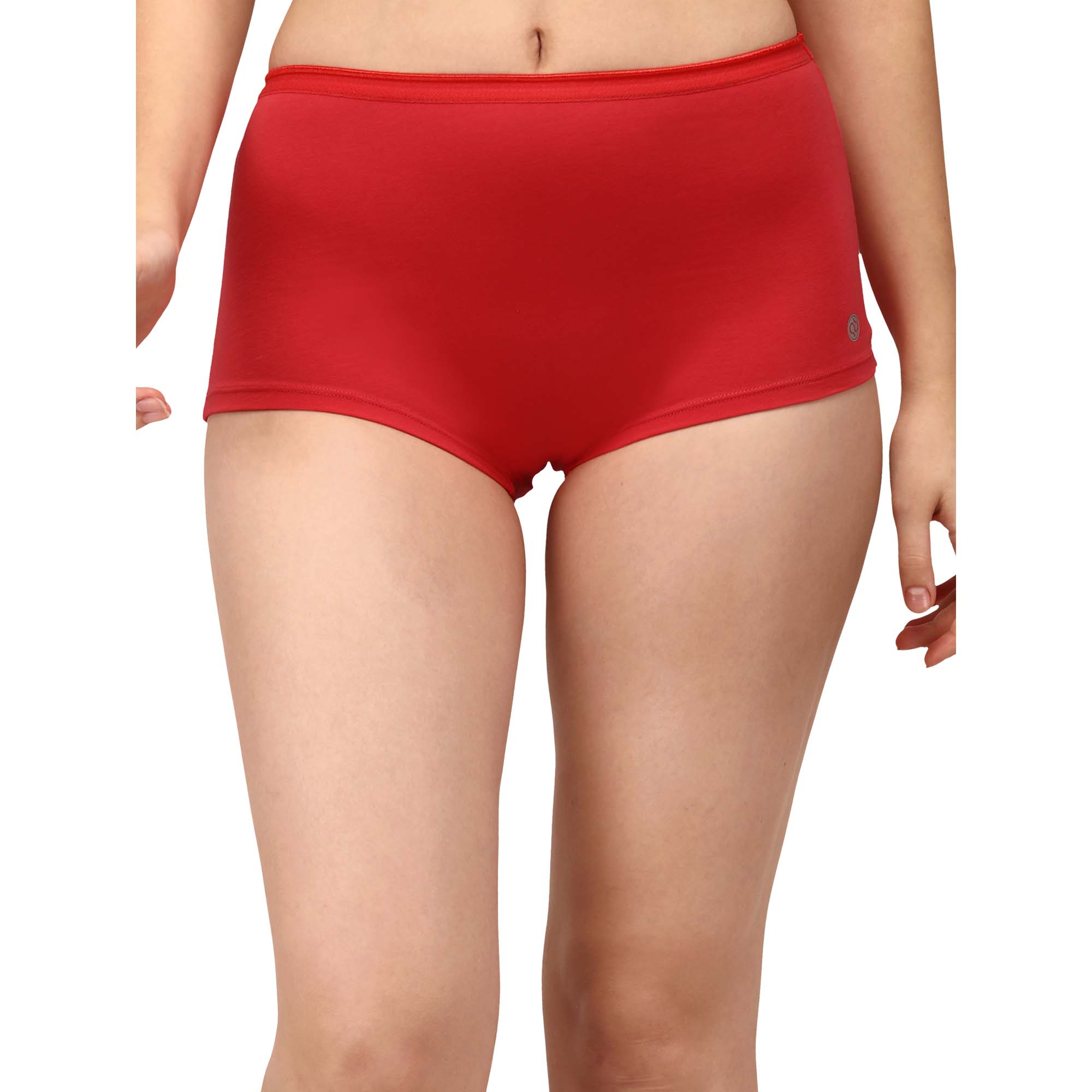 High Rise Full Coverage Cotton Spandex Boyshorts (Pack of 2) - 2BS-25